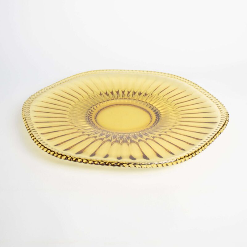 Vintage gebaksbordenset met taartschaal