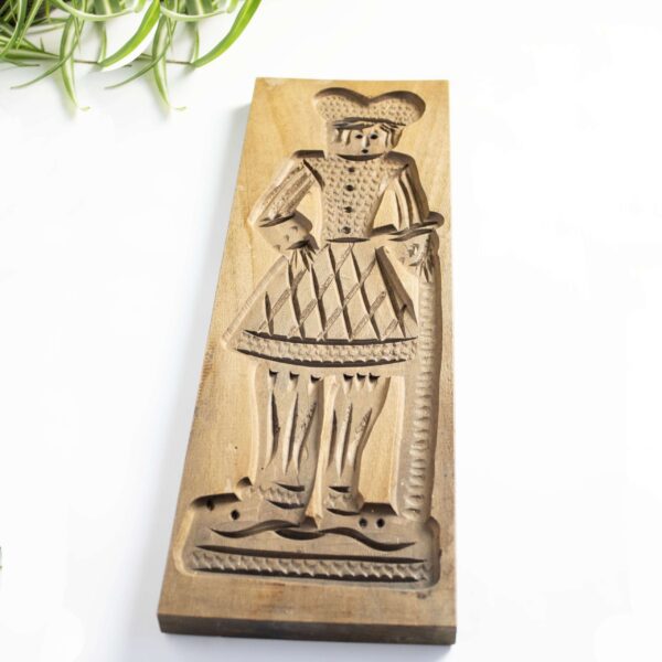 Vintage speculaasplank hout man