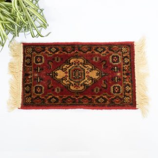 Vintage deurmat Perzisch rood