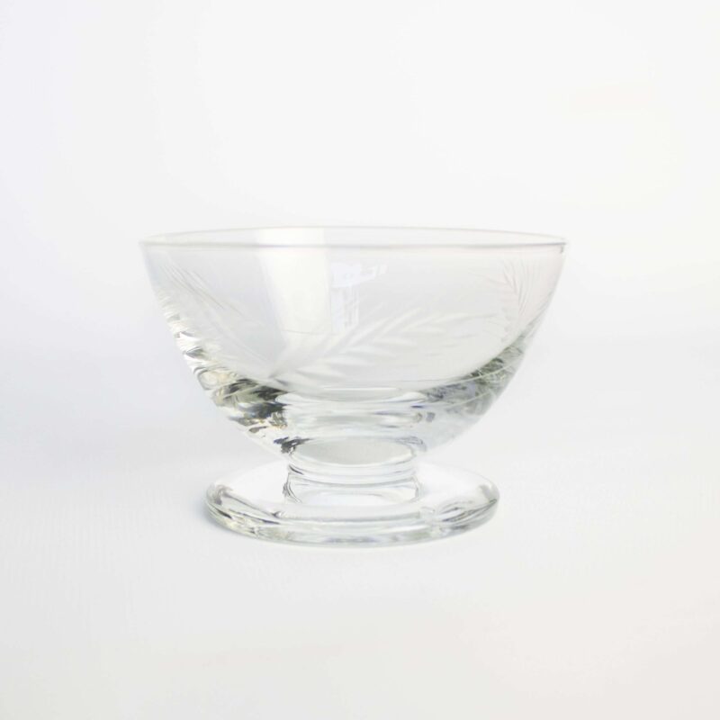 Vintage dessertschaaltjes glas