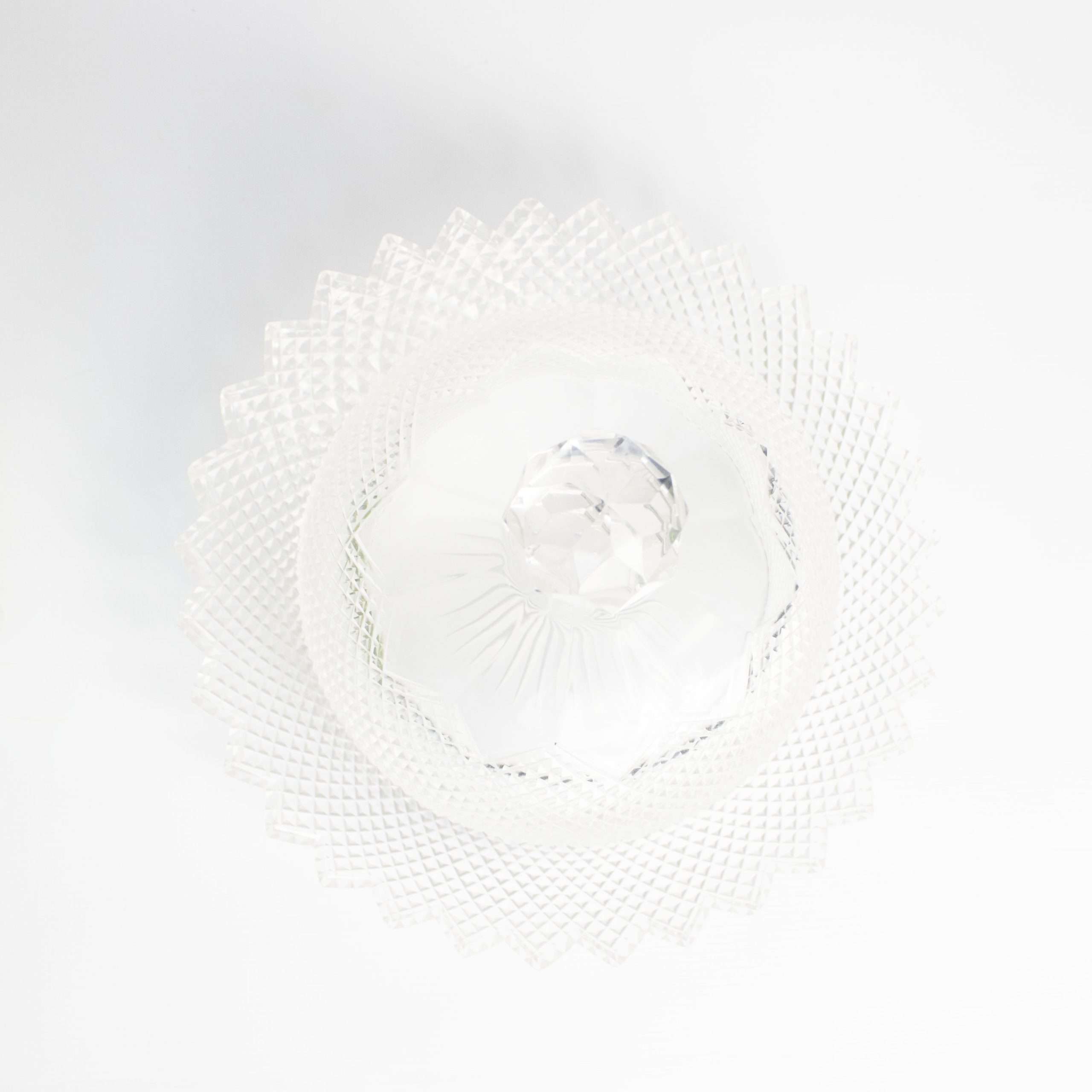 Vintage kaasstolp kristal