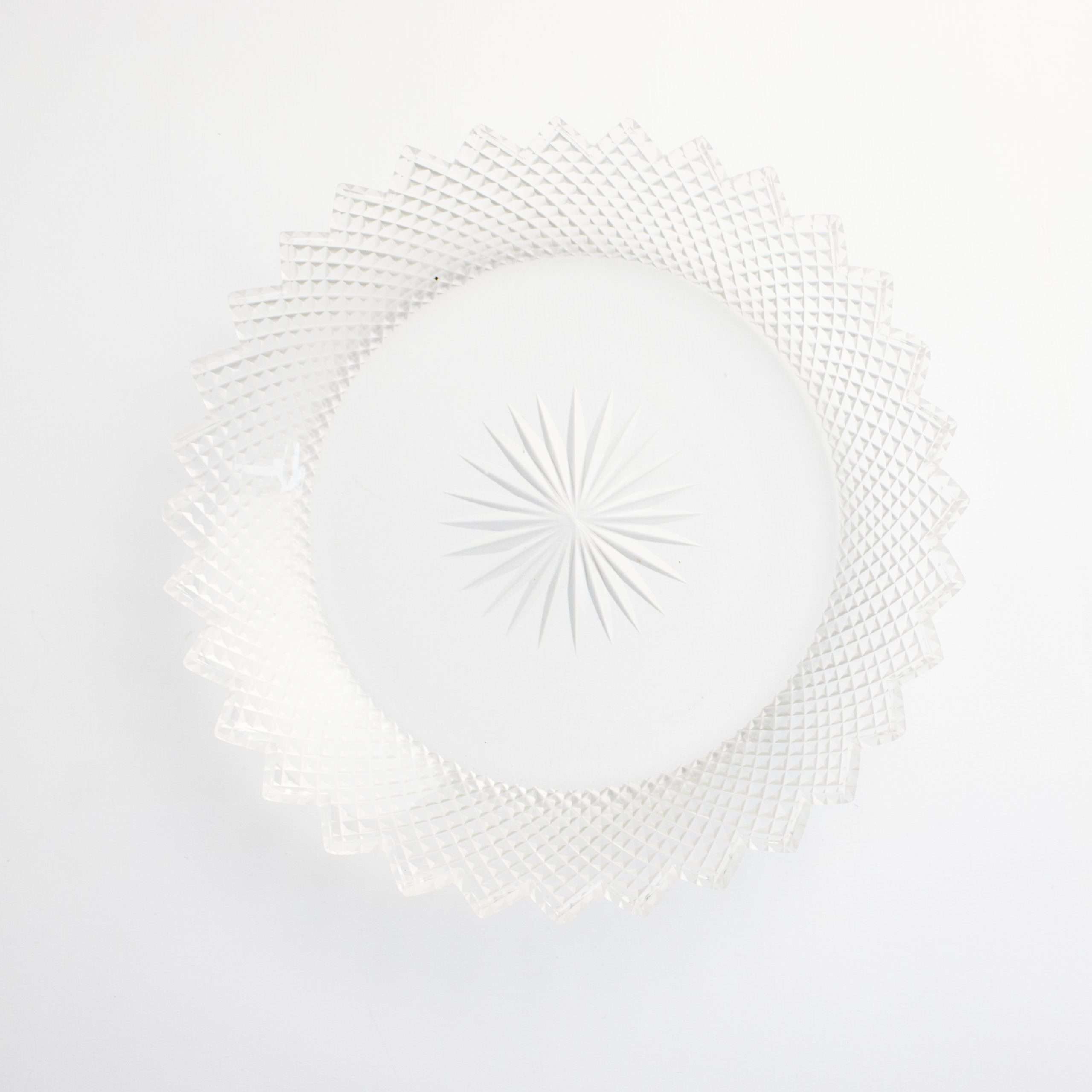 Vintage kaasstolp kristal