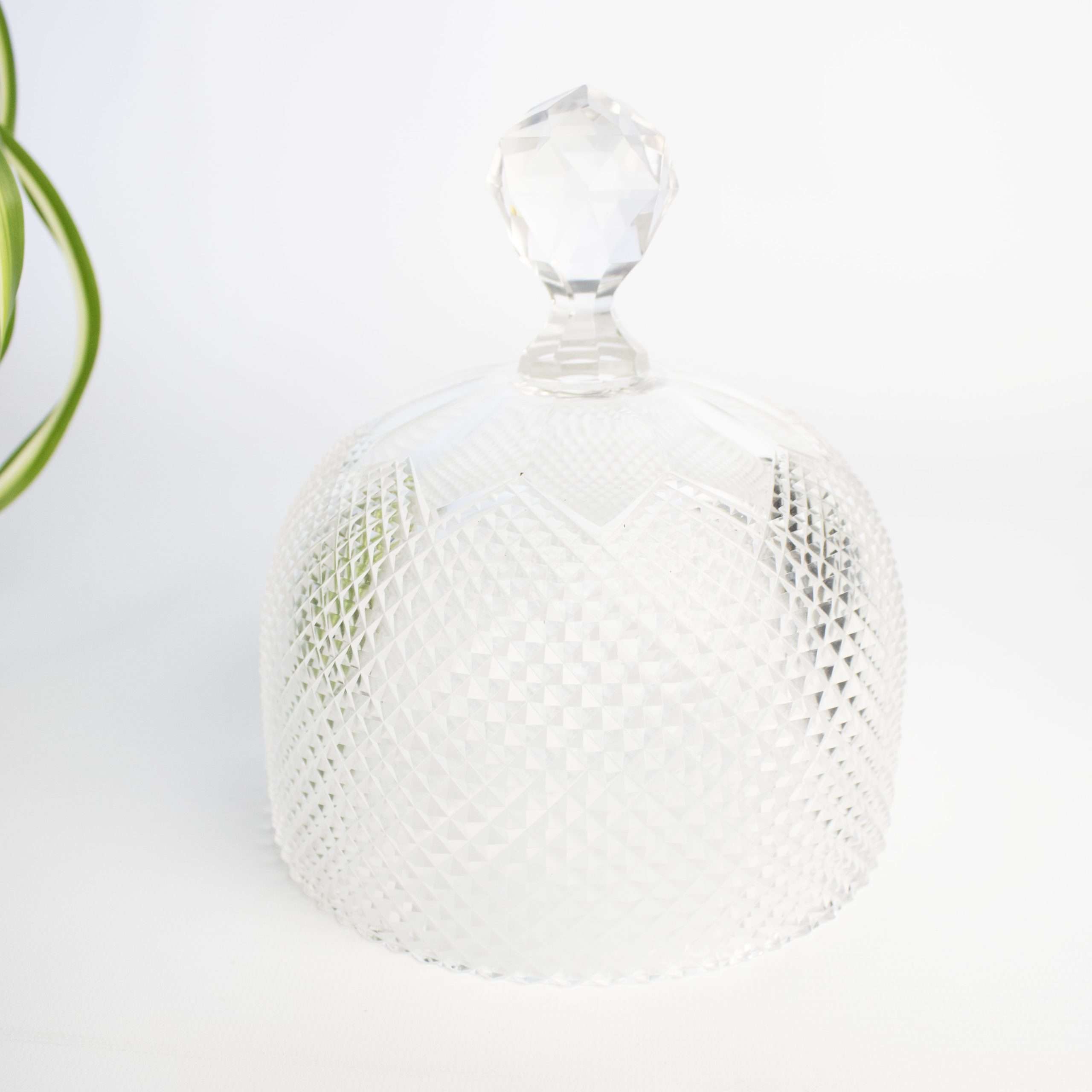 Vintage kaasstolp kristal