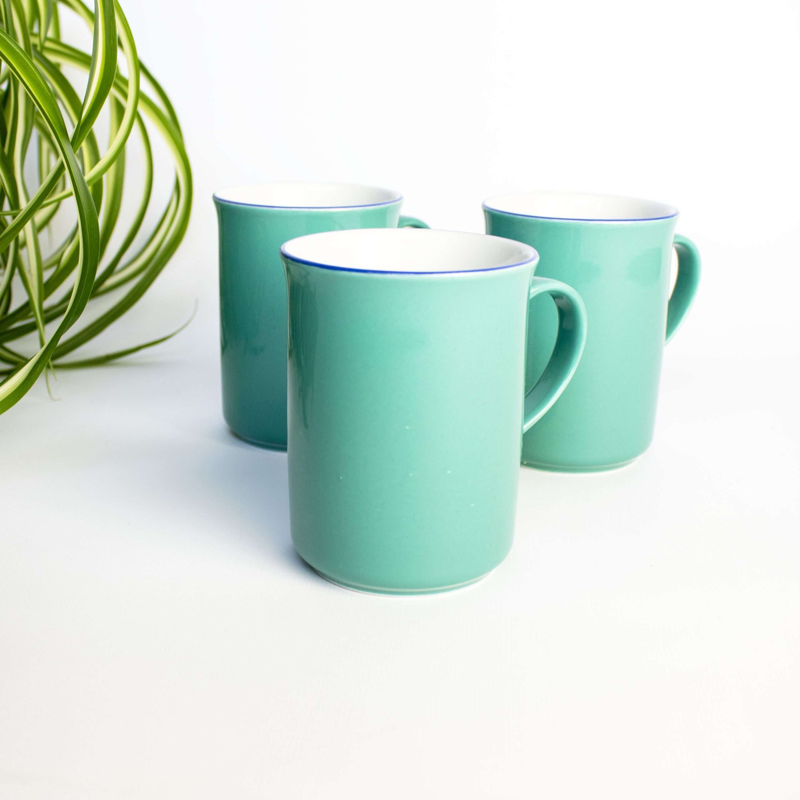 Vintage mokken set groen