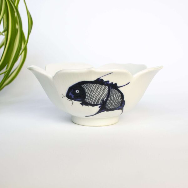 Vintage schaal Fine China karper